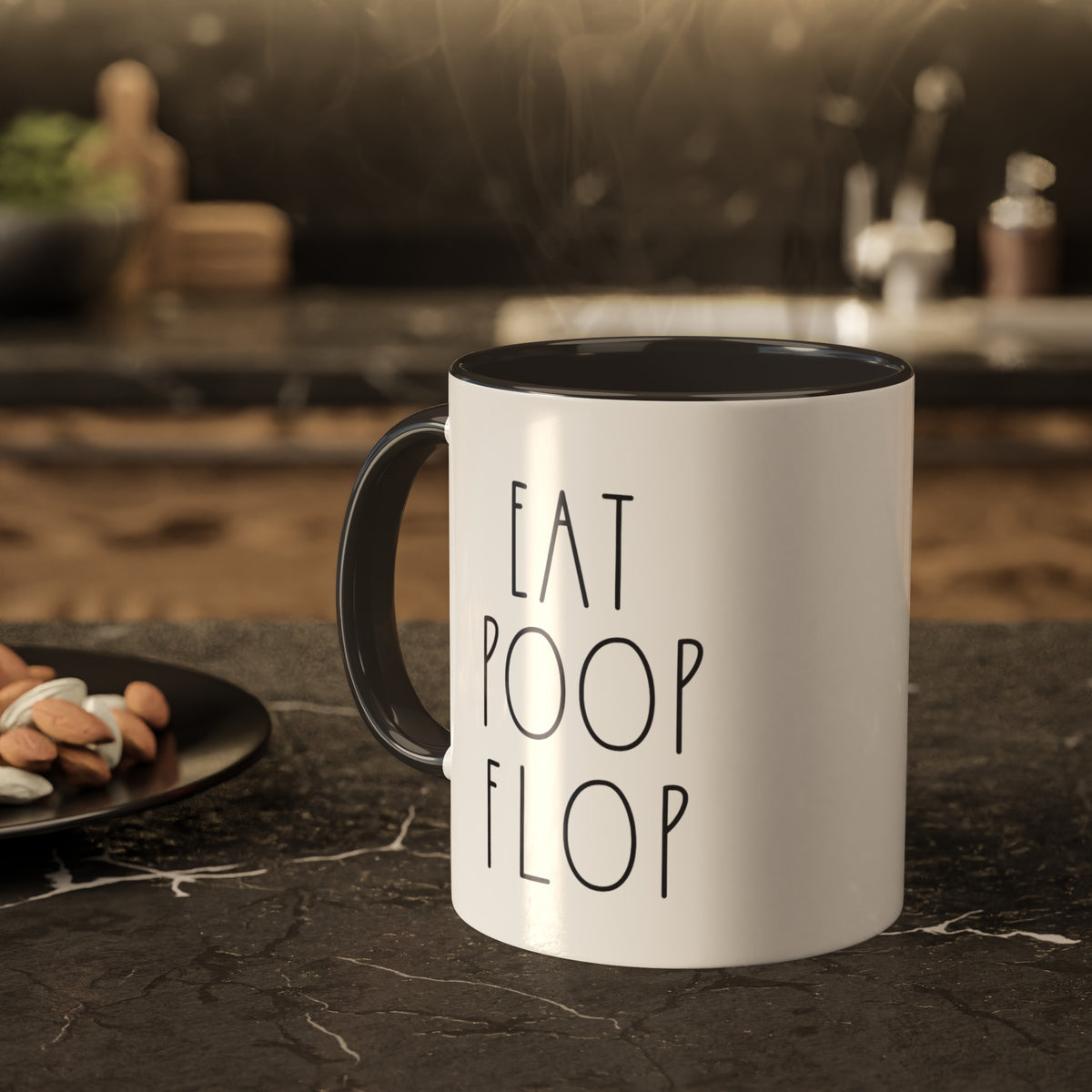 Eat Poop Flop Colorful Mugs, 11oz