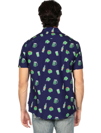 Green Beer Button Down
