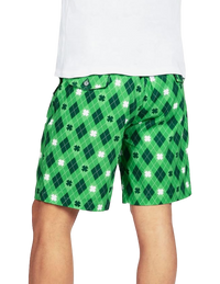 Argyle Clover Shorts