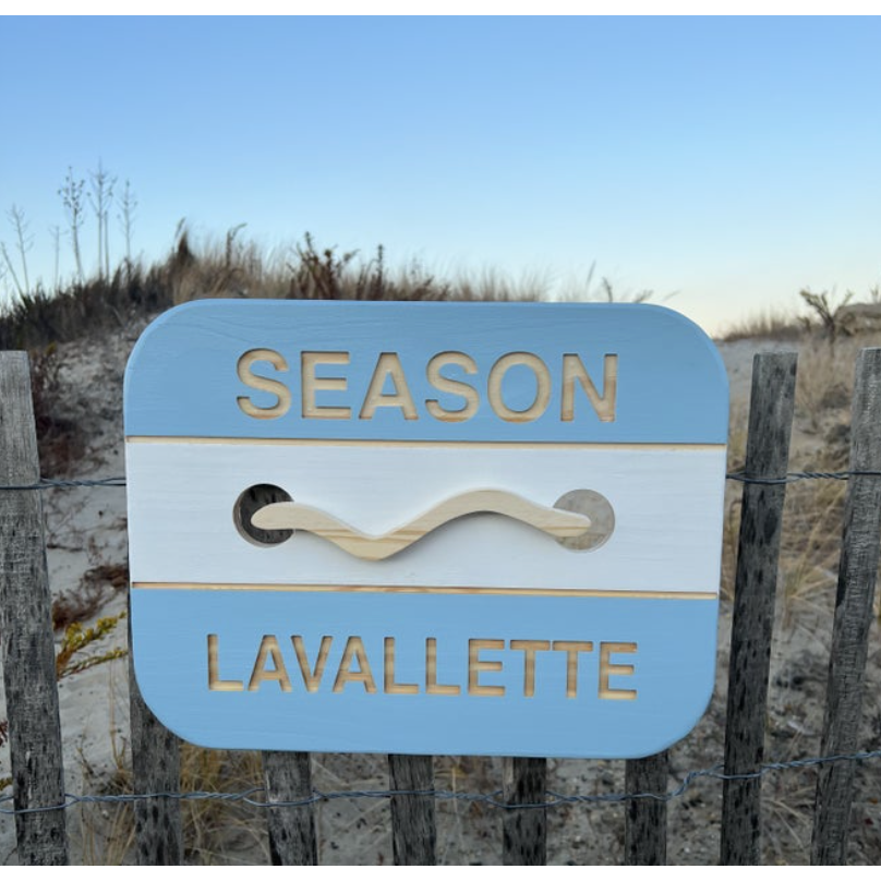Custom Beach Badge Sign