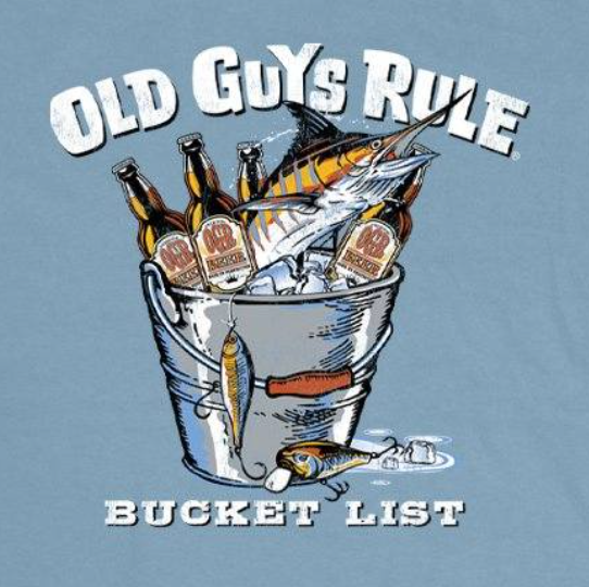 Old Guys Rule Bucket List Tee