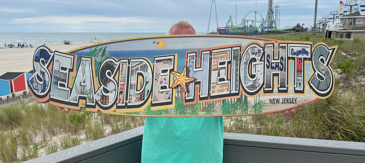Seaside Heights Surfboard Sign