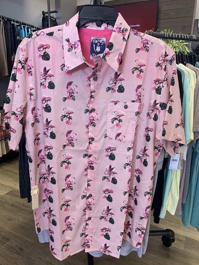 SALE! Frisky Flamingos Button Down Shirt