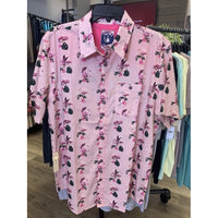 Frisky Flamingos Button Down Shirt
