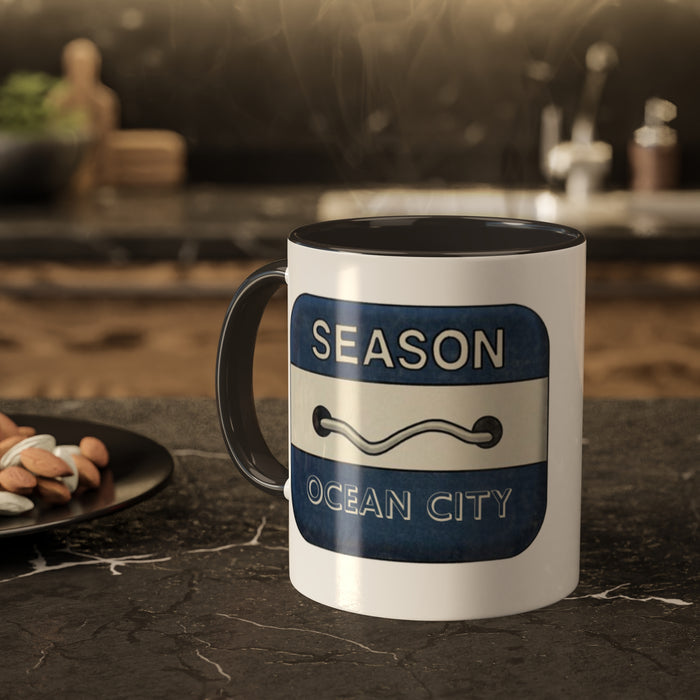 Ocean City Badge Mug, 11oz