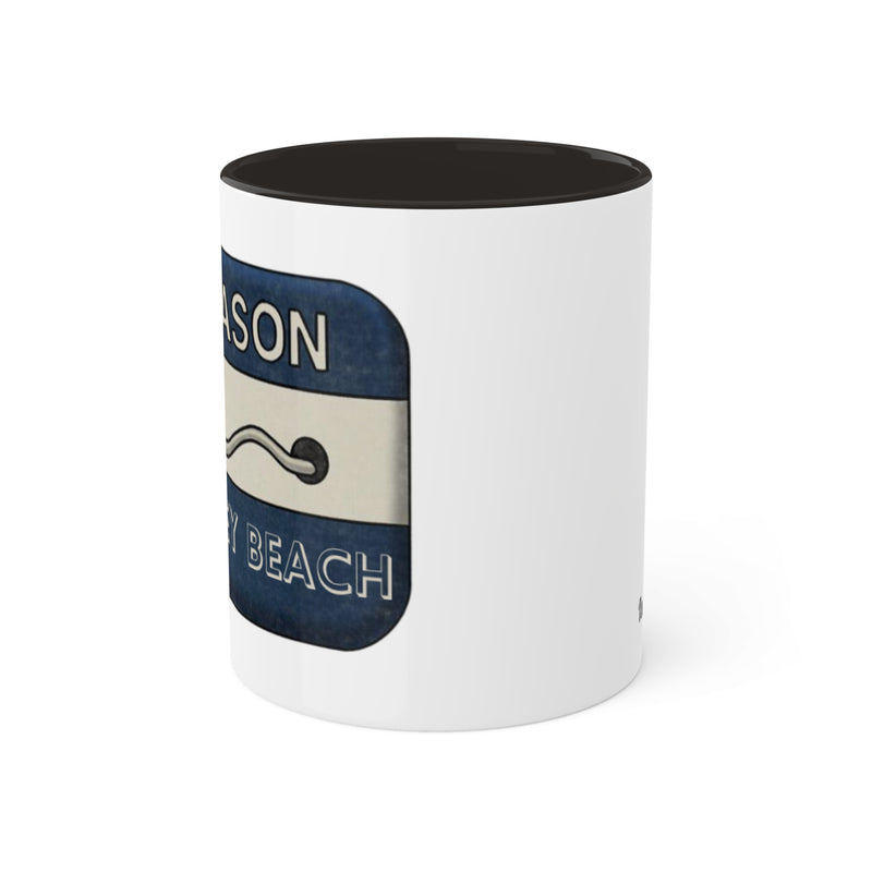 Ortley Beach Badge Mug, 11oz