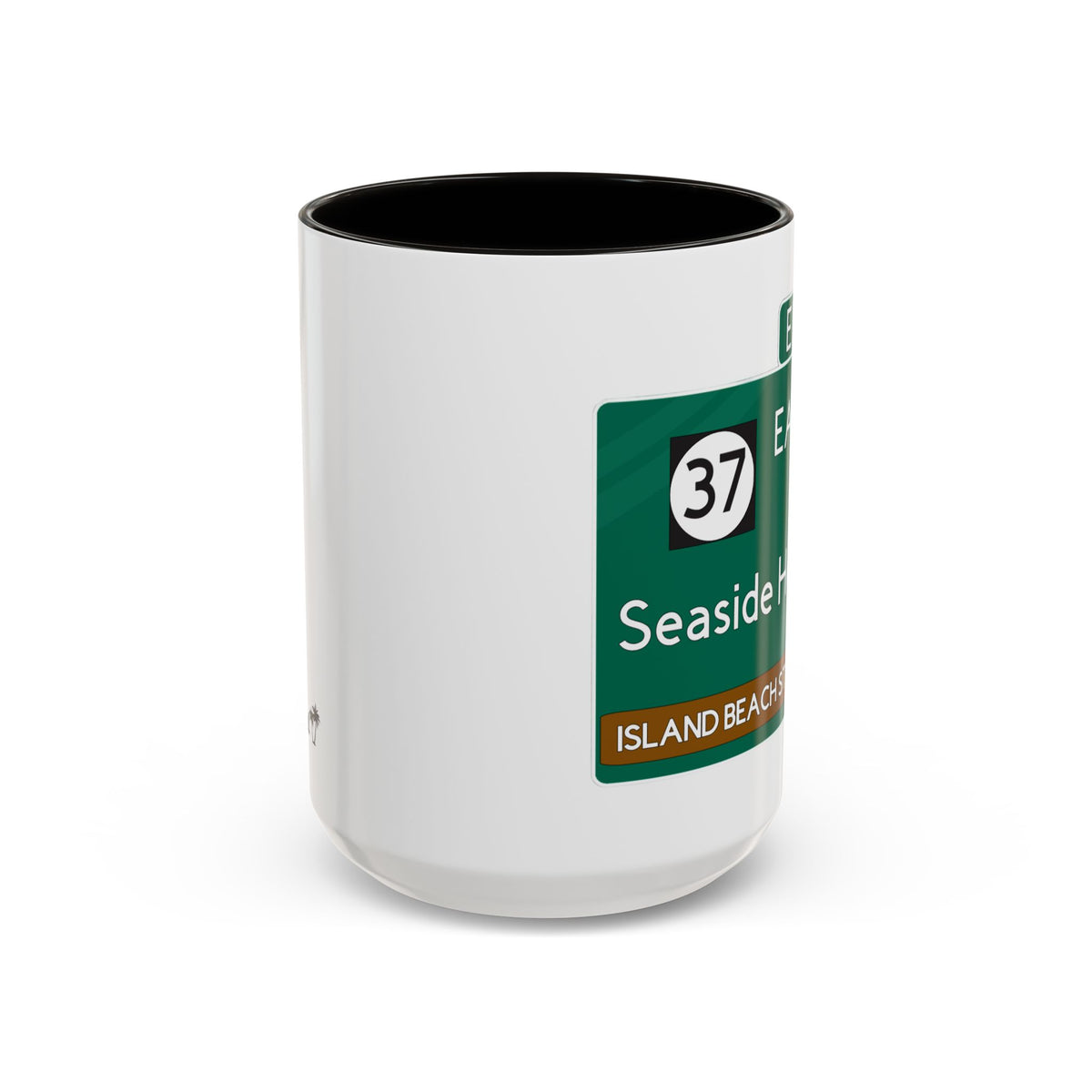 Seaside Heights Road Sign Mug — Exit 82 Island Beach State Park Coffee Cup (11oz/15oz)