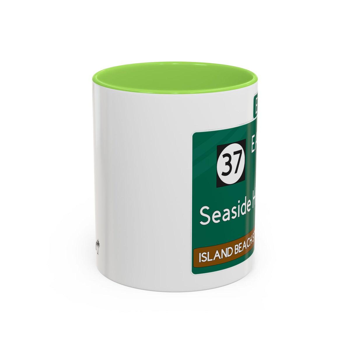 Seaside Heights Road Sign Mug — Exit 82 Island Beach State Park Coffee Cup (11oz/15oz)