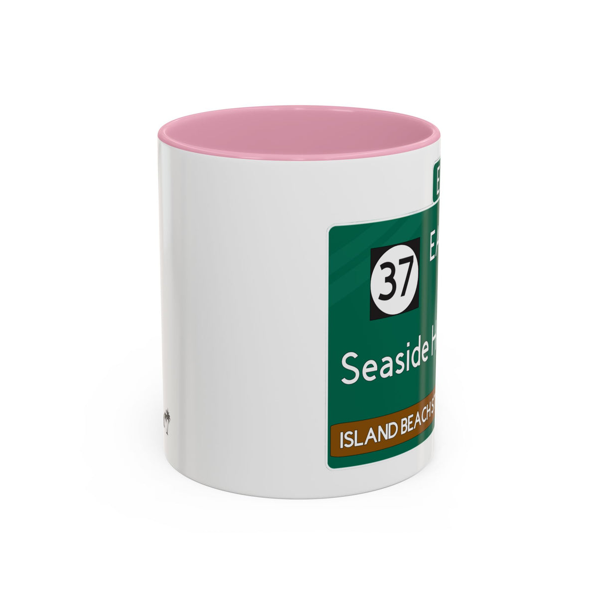 Seaside Heights Road Sign Mug — Exit 82 Island Beach State Park Coffee Cup (11oz/15oz)