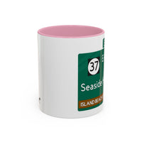 Seaside Heights Road Sign Mug — Exit 82 Island Beach State Park Coffee Cup (11oz/15oz)