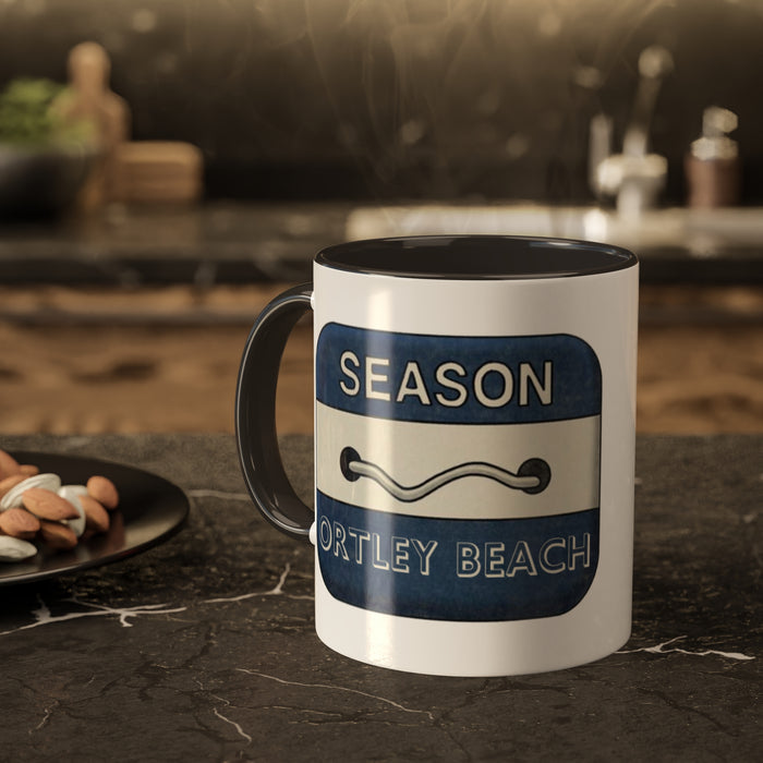 Ortley Beach Badge Mug, 11oz