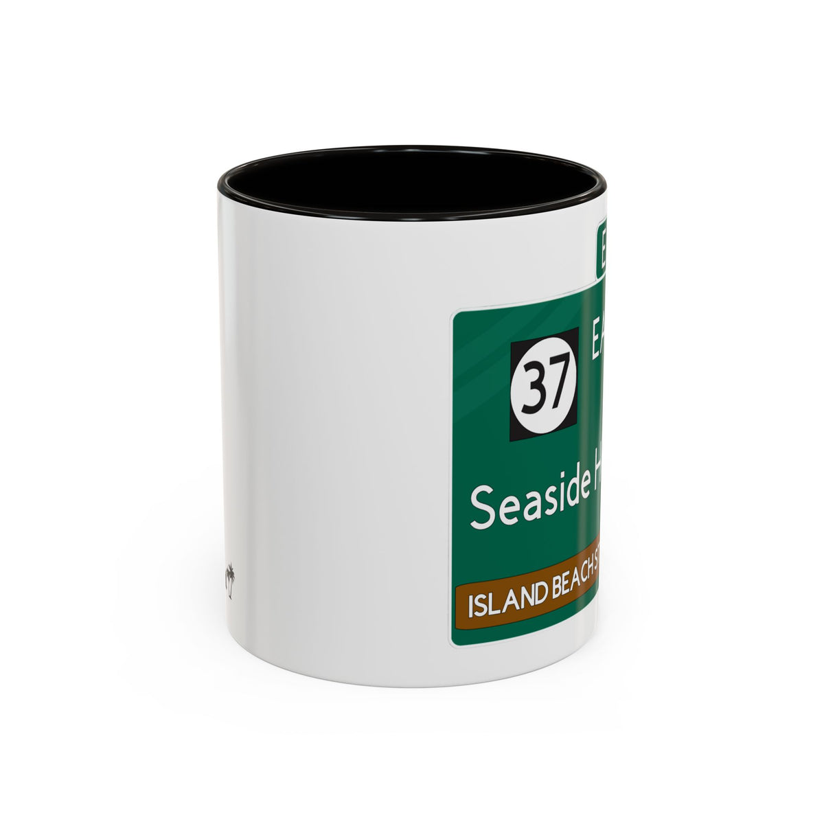 Seaside Heights Road Sign Mug — Exit 82 Island Beach State Park Coffee Cup (11oz/15oz)