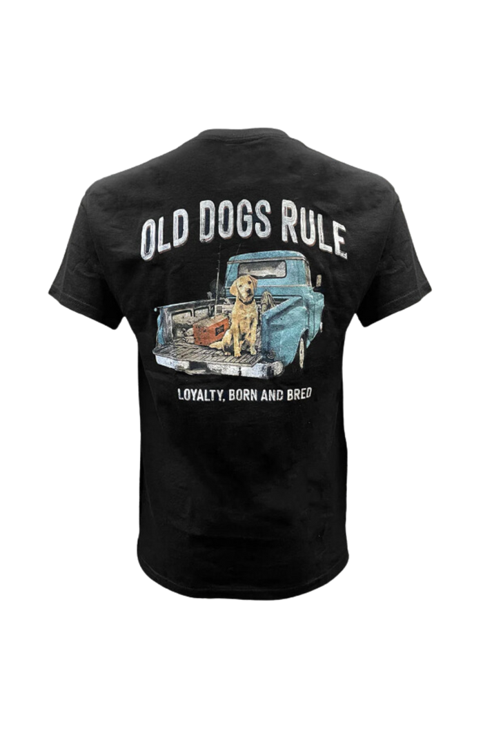 Old Guys Rule Tee Old Dogs Rule - Loyalty, Born & Bred