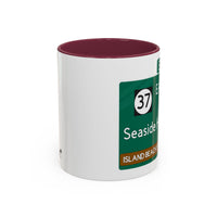 Seaside Heights Road Sign Mug — Exit 82 Island Beach State Park Coffee Cup (11oz/15oz)