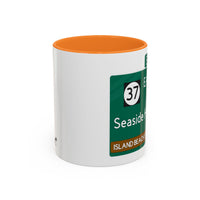 Seaside Heights Road Sign Mug — Exit 82 Island Beach State Park Coffee Cup (11oz/15oz)