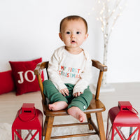 Baby onesie with 'My First Christmas' text on a white background - Island Soul Clothing & Gifts Seaside Heights New Jersey