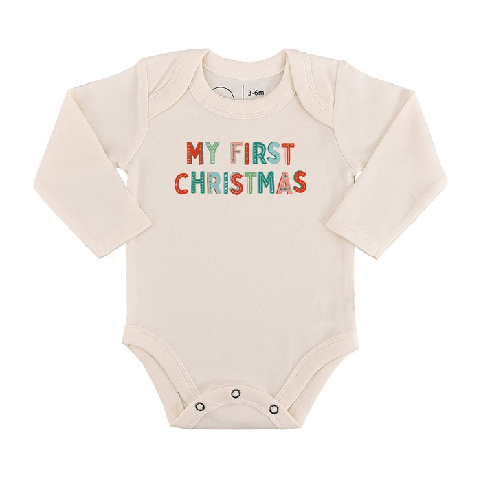 Baby onesie with 'My First Christmas' text on a white background - Island Soul Clothing & Gifts Seaside Heights New Jersey