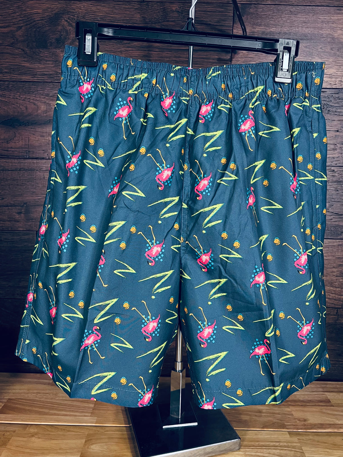 Retro Flamingos Swim Trunk