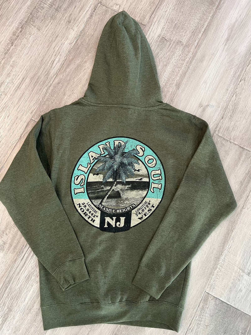 Island Soul Palm Hoodie Sweatshirt - Unisex