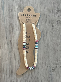 Multi colored beaded anklet - Island Soul Clothing & Gifts Seaside Heights New Jersey