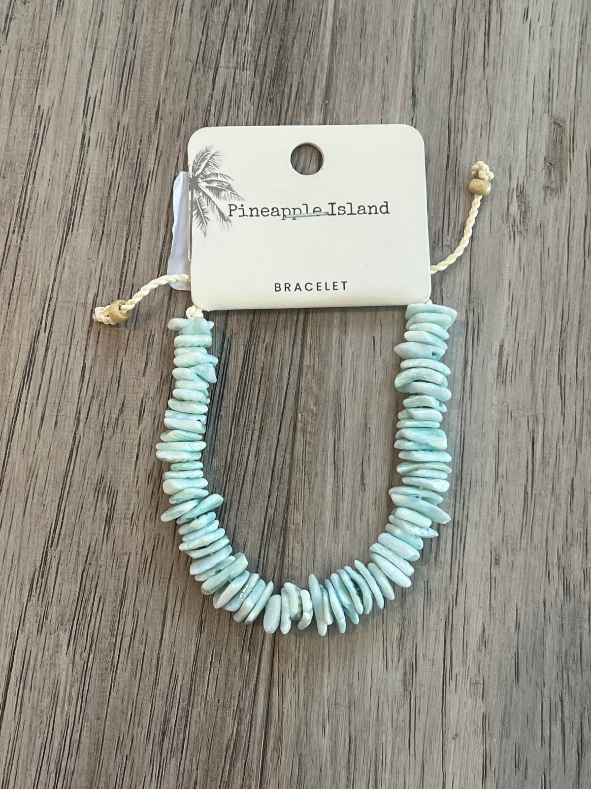 Puka shell bracelet in sea foam green - Island Soul Clothing & Gifts Seaside Heights New Jersey