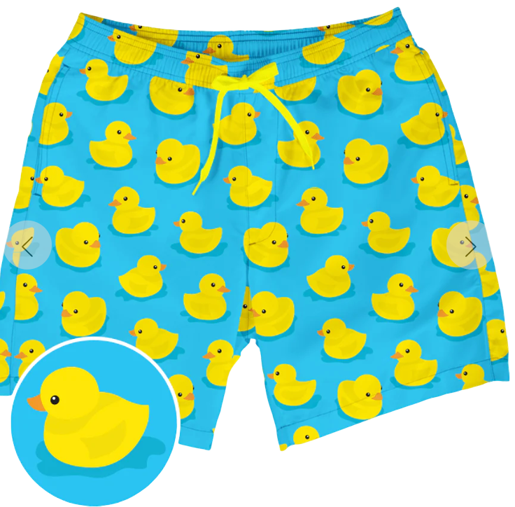 Rubber Ducky Swim Trunks