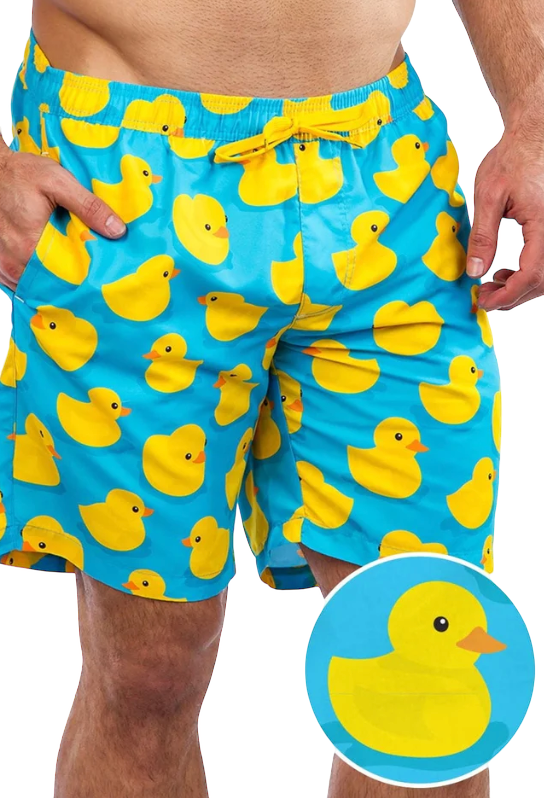 Rubber Ducky Swim Trunks