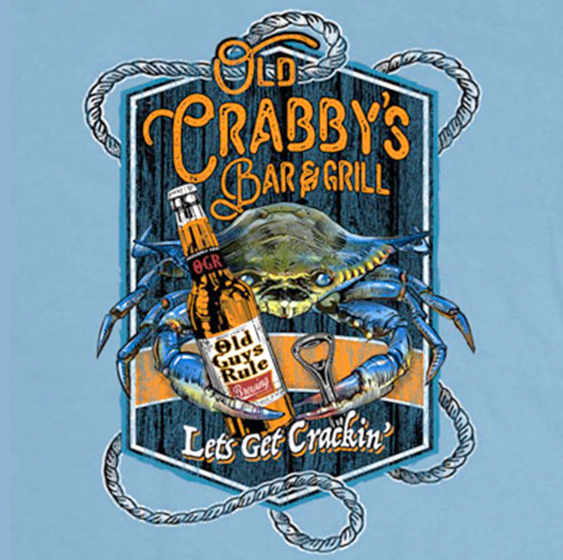 Old Crabby's Tee - Perfect for Crab Lovers & Beer Fans