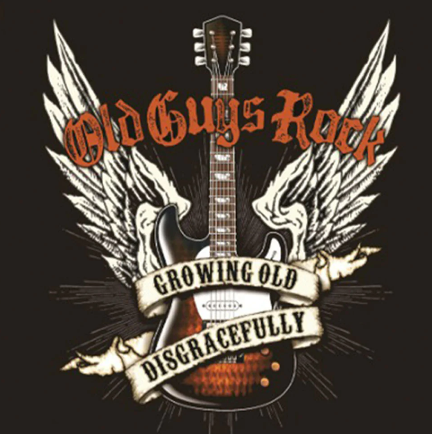 Old Guys Rule Old Guys Rock Tee - Growing Old Disgracefully