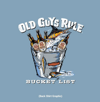 Old Guys Rule Bucket List Tee - Fish & Beers