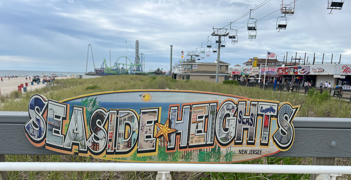 Seaside Heights Surfboard Sign
