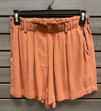 Woven Linen Paperbag Shorts