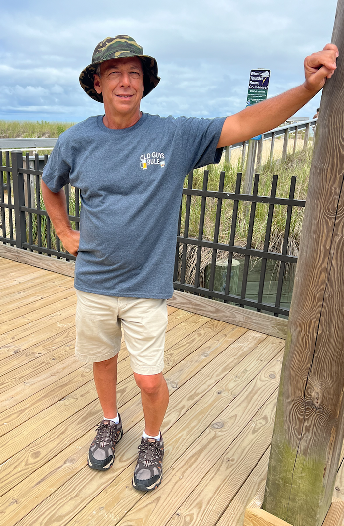 Old Guys Rule Glasses Tee - Cheers to Aging with Style