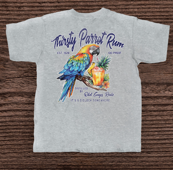 Old Guys Rule Thirsty Parrot Rum