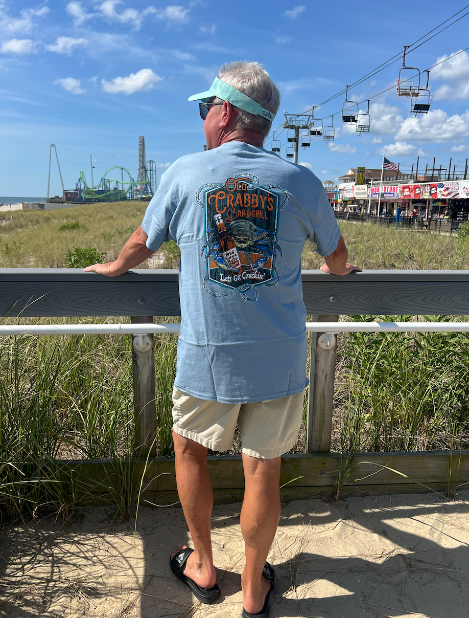 Old Crabby's Tee - Perfect for Crab Lovers & Beer Fans