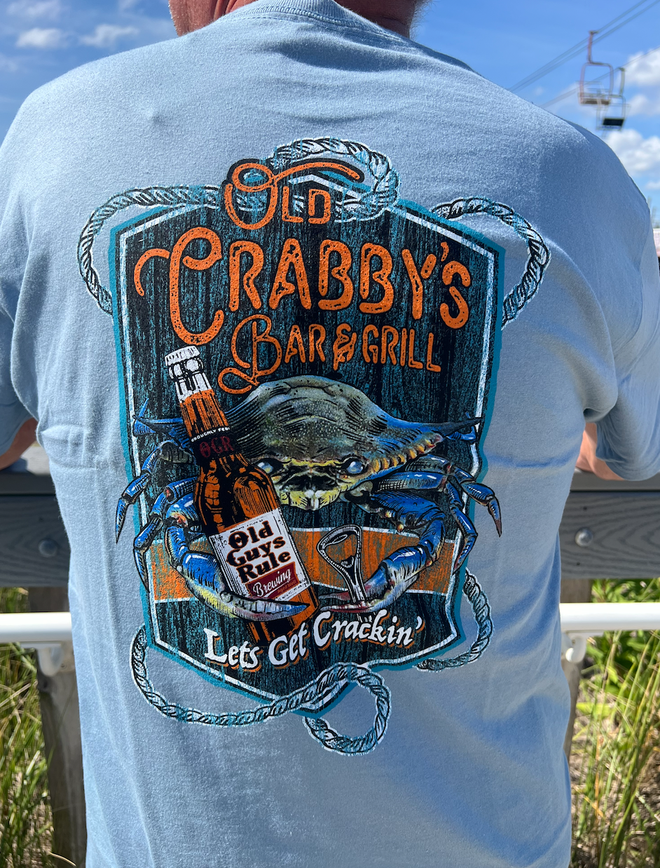 Old Crabby's Tee - Perfect for Crab Lovers & Beer Fans