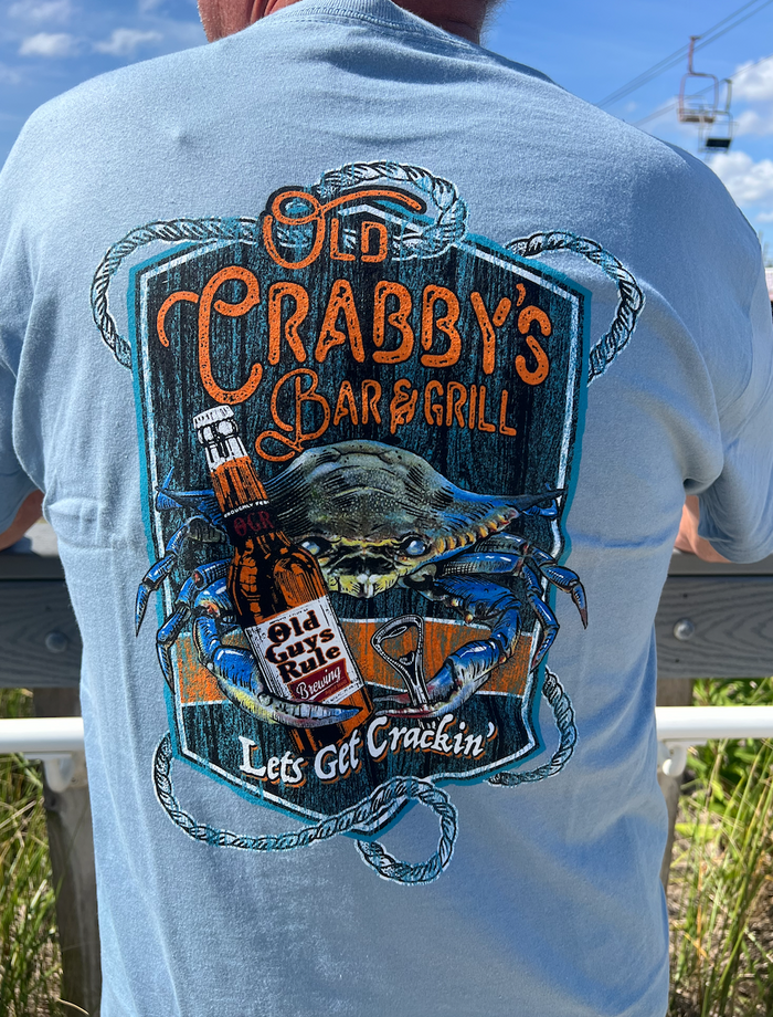 Old Crabby's Tee - Perfect for Crab Lovers & Beer Fans