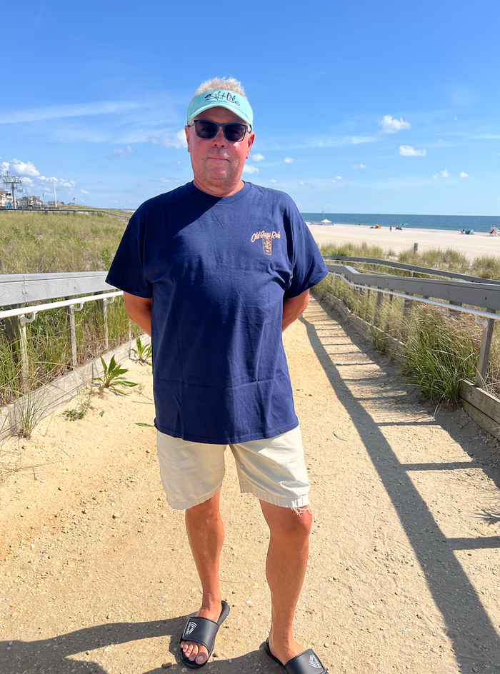 Old Guys Rule Tiki Vacation Tee - on permanent vacation