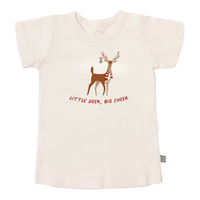 Toddler t-shirt with a reindeer design "Little Deer, Big Cheer" text  Island Soul Clothing & Gifts Seaside Heights New Jersey
